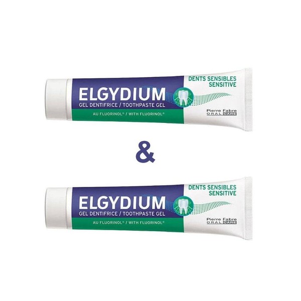 Elgydium- Pierre Fabre ELGYDIUM DUO PACK -1EURO SENSITIVE TOOTHPASTE 2*75ML