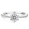 KRKC&CO Engagement Ring Women's Moissanite Rings, 0.5/1/1.5 Carat Diamond Solitaire
