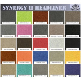 1/8 Foam Backed Synergy II Suede Headliner Fabric 60" Wide Sold by The Yard (Green)