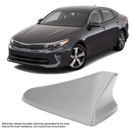 Shark Fin Aerial Cover 96219 D5000EBQK Car Roof Aerial Base Car Radio Aerial Cap Replacement for Elantra Sedan (Silver)