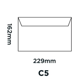 Blake Creative Colour 45320 Coloured Envelopes Peel and Seal Oxford Blue C5 162 x 229 mm 120 g/m² Pack of 25