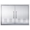 ZHAIUPON Outdoor Kitchen Double Doors, 30" W21 H Stainless Steel