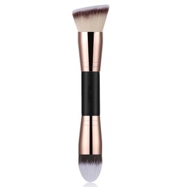 NOVANEX Foundation Makeup Brush, Pack of 2 Double-Ended Makeup Brush,Angled/Tapered Top for Blending Liquid,Cream & Powder Cosmetics. Highlighter,Contour,Bronzer & Setting powder brush