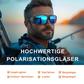 Polarised Sports Glasses Men Women Quick Bicycle Glasses Sunglasses with UV400 Protection, Lightweight Running Cycling Glasses for MTB, Road Bike & Outdoor, Grey