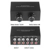 Lyaciomn 4 Way Bi-Directional Left and Right Channel Audio Switch