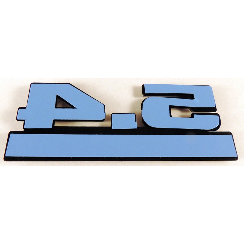 Black & Chrome Plated 5.4 5.4L Supercharged Emblems - Pair