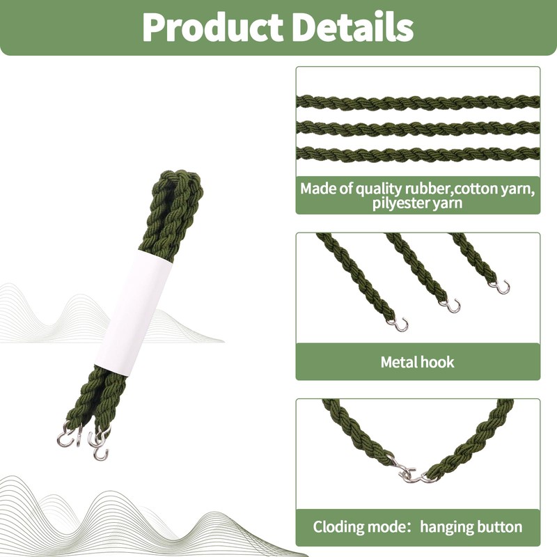 12 PCS Military Boot Blousers Elastic Blousing Straps with Metal