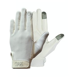 AK Ever Last Micro Suede Riding Gloves All Seasons Horse Riding Gloves AKRS-5298 (White, 3XS)
