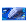100x Disposable Gloves Vinyl Clear Powder Free Examination Food Handling