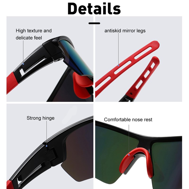 wonderflower Cycling Sunglasses Polarized Sunglasses for Cycling Men Women (White
