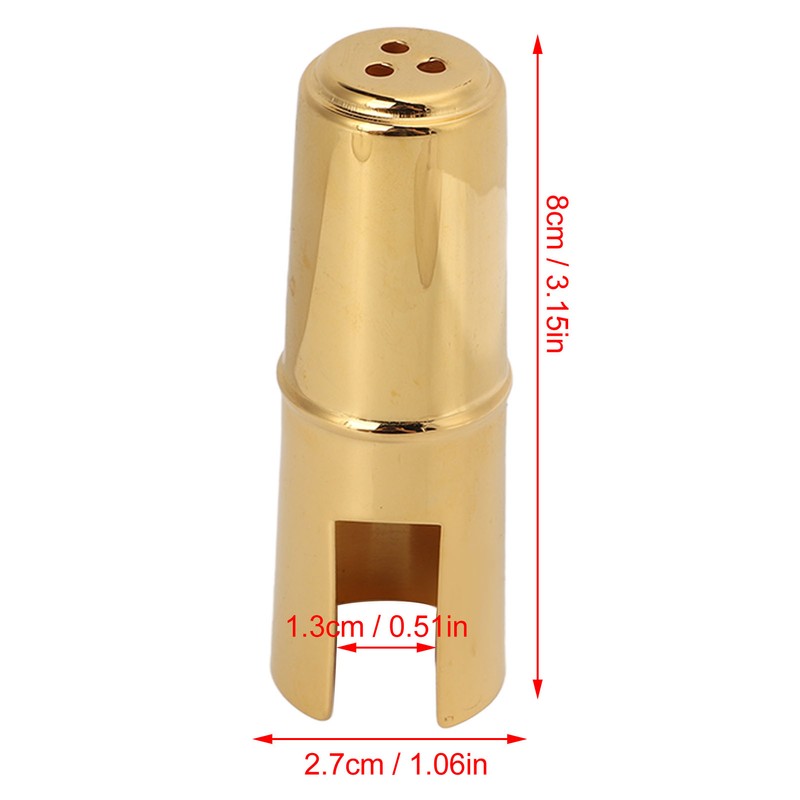 Saxophone Mouthpiece Protective Cap Sax Clarinet Mouth Piece Cover Metal
