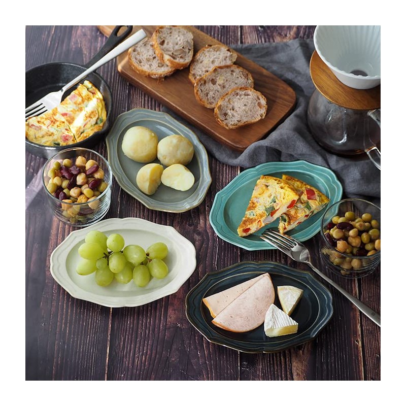 Tableware East ic-035-05 Oval Plate, 6.7 inches (17 cm), Raffine