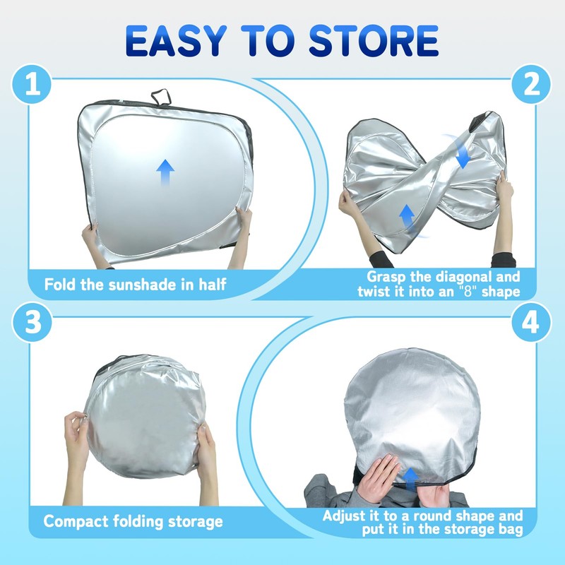 SLOGENTO Custom Fit Windshield Sun Shade for RAM 2500 3500