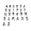 26Pcs Stainless Steel Alphabet Letter Cookie Cutters for Baking DIY,