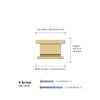 Rergy Cabinet Handles Kitchen Drawer Pulls and Knobs, 10Pack Gold