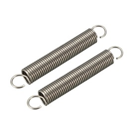 METALLIXITY Extension Spring (1.2x10x70mm/0.047"x0.39"x2.76") 2Pcs, Stainless Steel Tension Spring Wire - for Home Repair Construction Machinery