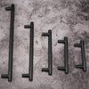BUKOBYHE 15 Pack 3 Inch(76mm) Matte Black Cabinet Handles Black
