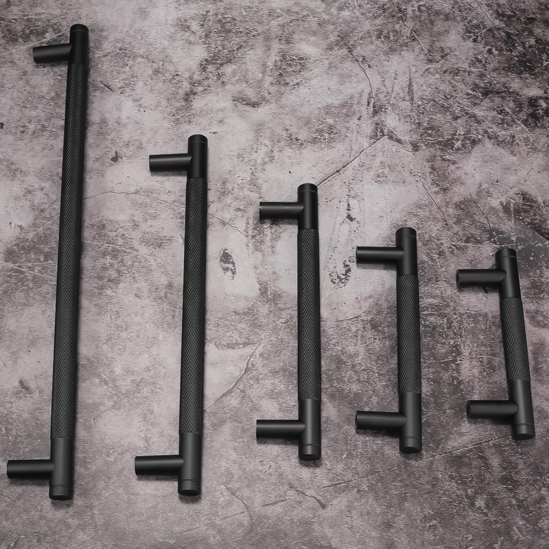 BUKOBYHE 15 Pack 3 Inch(76mm) Matte Black Cabinet Handles Black