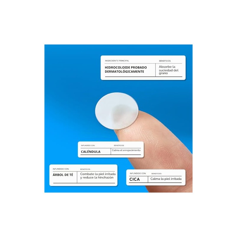 Avarelle Acne Cover Spot Patch Hydrocolloid, Tea Tree & Calendula