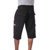 Pro Club Men's Fleece Cargo Short, Black, X-Large