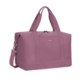 ECOHUB 30L Travel Bag Hand Luggage Large for Easyjet Hand Luggage 45 x 36 x 20 cm, Foldable Hand Luggage Bag for Airplane, Sports Bag with Removable Wet Bag, Weekender Women Men, pink