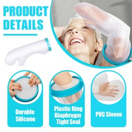 DWFEYOI Cast Protection Waterproof Arm Adult Bandage Protection Arm Shower Protection Reusable Arm Plaster Shower Cover Wrist, Finger Wound Protection Shower Cover, Arm Protector Cover Fits Unisex