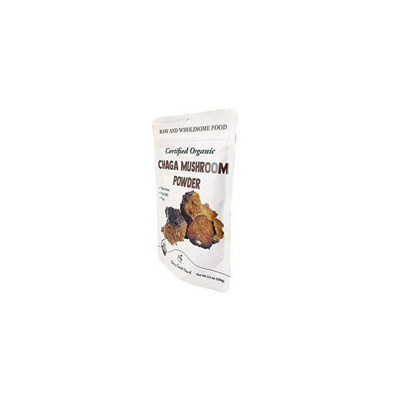 Cherie Sweet Heart Organic Chaga Mushroom Powder - 100% Pure,