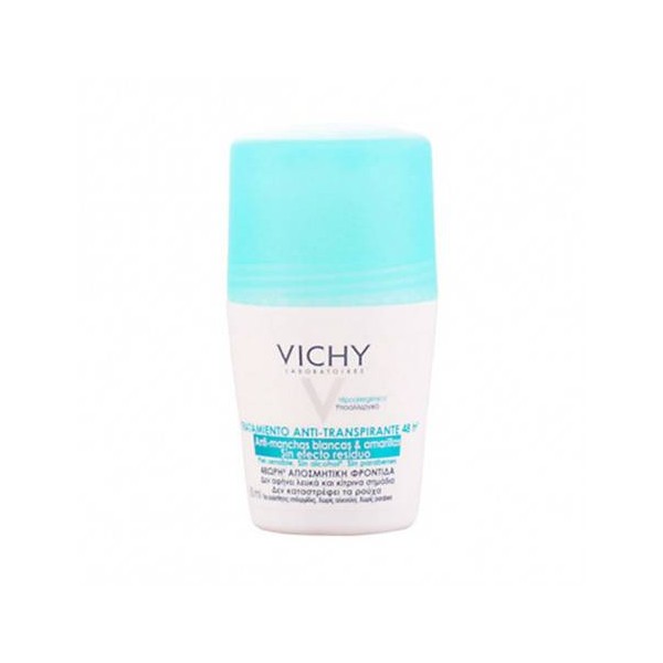 VICHY 48HOURS ANTIPERSPIRANT ROLL ON. NO WHITE MARKS& YELLOW STAINS