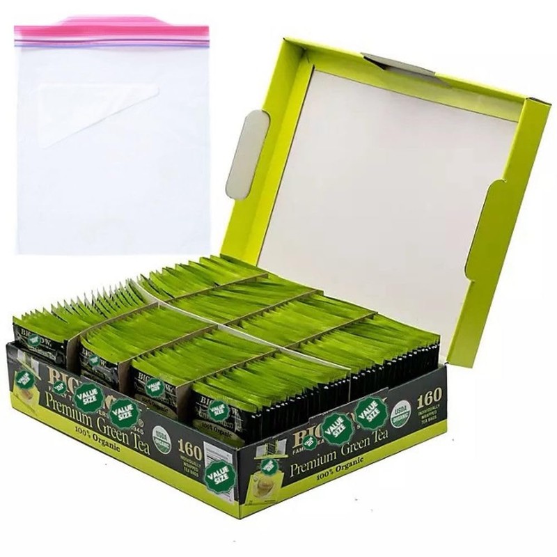 Bigelowwss Premium Organic Green Tea 160 ct. w/A Storage Bag