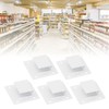 5pcs Wall Shelf Tube Holder Stainless Steel Bar Mount Bracket