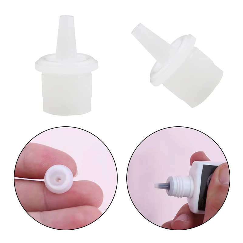 30 Pcs Eyelashes Extension Glue Bottle Nozzle Replacement Lash Bottle