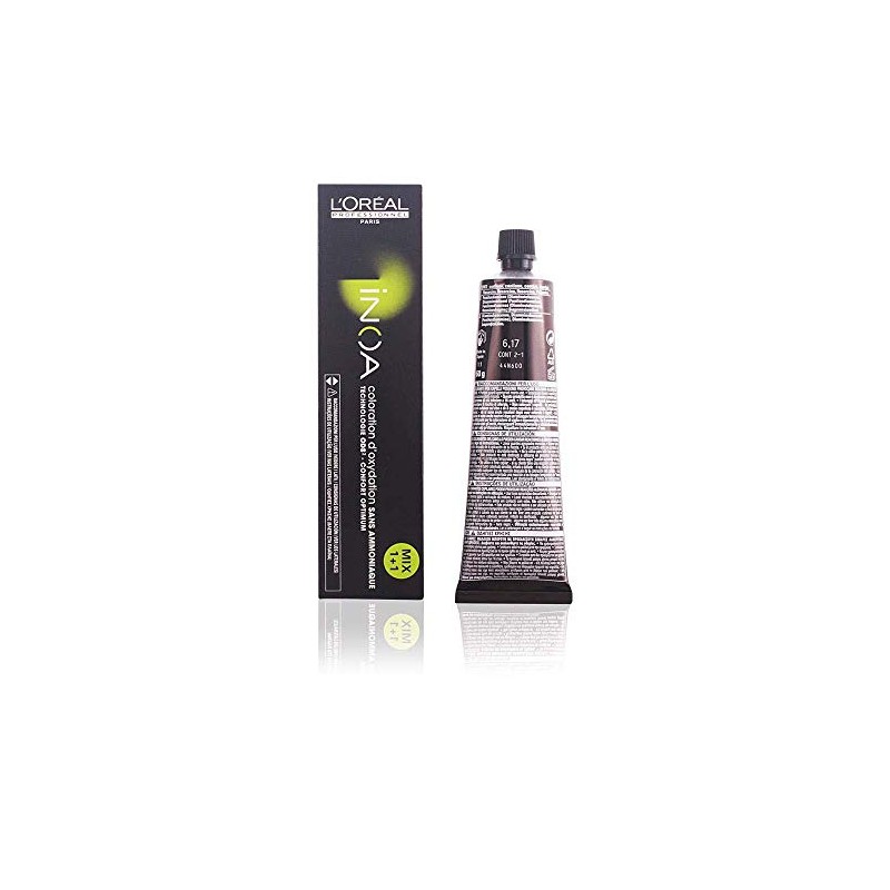 L'OREAL INOA Shade 6.17 Dark Ash Metallic Blonde 60g