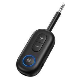 LOFICOPER Bluetooth Aux Adapter for Car, Bluetooth Transmitter Receiver, Airplane Bluetooth 5.3 Adapter, Wireless Music Receiver for Flight, Headphones, Car Home Stereo, TV