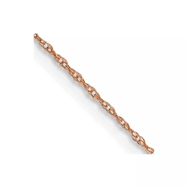 Unbranded 18" 14K Rose Gold .5mm Baby Rope Chain Necklace