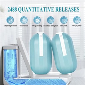 Jemattely Krazy Clean Toilet Cleaner 10 Years Crazy Cleaners Pro Toilet Bowl Clean Gel Bottle Kit for Bathroom Automatic Continuous Tank Deep Cleaning System Agent Tablets Block-1PCS