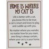 Gnz Cat Lovers Home is Where The Cat is Pocket