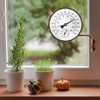 4" Brass Outdoor Thermometer Waterproof, Outside Decorative Thermometer for Patio,
