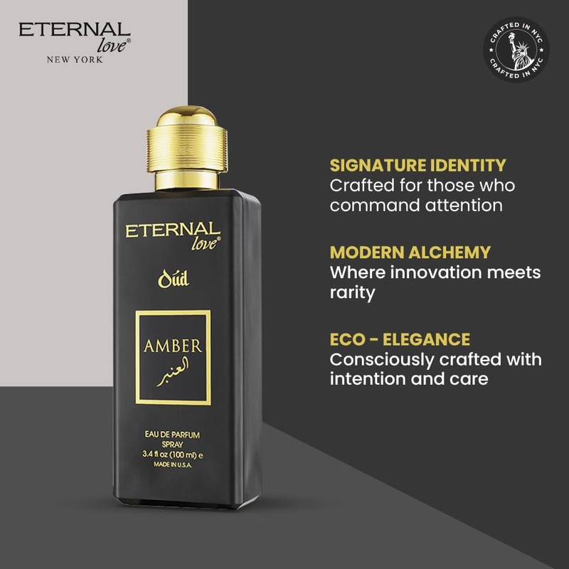 Eternal Love Amber Oud - Long Lasting Unisex Eau de