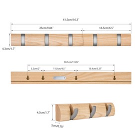 Love-Kankei Wall Hooks, Fashionably Organize and Hang Up Hats, Clothes, and Coats, Wall Hanging Storage for Hallways, Bathrooms, Bedrooms, and Kitchens