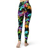 sissycos Women's 80s Artistic Leggings, Colourful Print, Soft, High Waist,