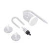 Aquarium Bubble Diffuser Prevent Clogging Transparent Glass Fish Tank Air