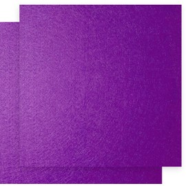 12" x 12" Felt Fabric Sheets for Crafts, Squares Felt Fabric Sheets, 1mm Thick, Felt Paper for Sewing Patchwork Material, Non-Woven Felt Fabric for DIY Sewing Craft, 2pcs (Medium Purple)