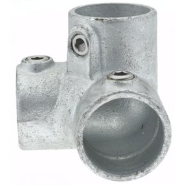 PRO-SAFE Galvanized Structural Pipe Rail Fitting: 90° Side Outlet Elbow for 1-1/4" Pipe