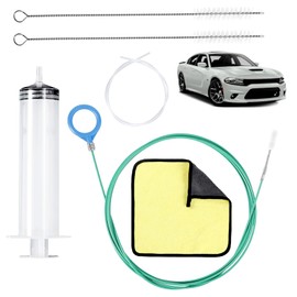 Sunroof Drain Cleaning Tool Extra Thick Drain Brush with Stronger Spring 118 Inch Stainless Steel and Nylon Pipe Cleaner for Flexible Curved and Slim Holes Improved Drainage Solution