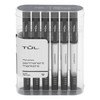 TUL® Permanent Markers, Fine Point, Silver Barrel, Black Ink, Pack