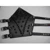 metaldevastation.com LEATHER SPIKED ARMBAND. BLACK METAL ....(MDLA0071) - LEFT