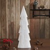 VHC Brands Christmas Tree Distressed White Wooden Figurine 15.75x5x1.5