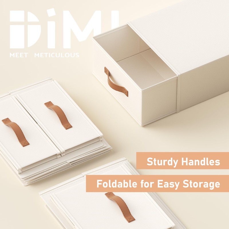 DIMJ Closet Organizers and Storage - Fabric Storage Bins with