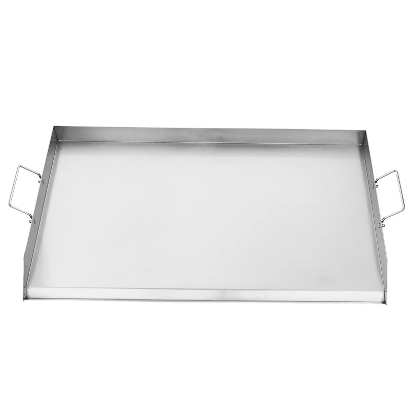 Universal 36x22 Inch Stainless Steel Flat Top Rectangular Gas Grill