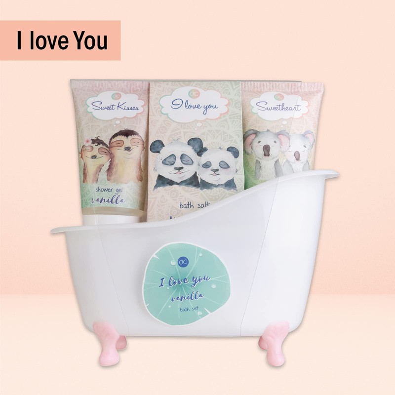 accentra I LOVE YOU Bath & Shower Set with Vanilla
